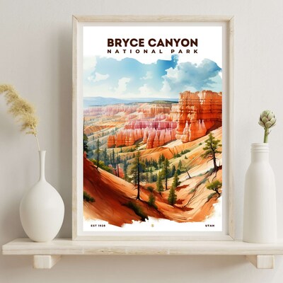 Bryce Canyon National Park Poster, Travel Art, Office Poster, Home Decor | S8 - image6